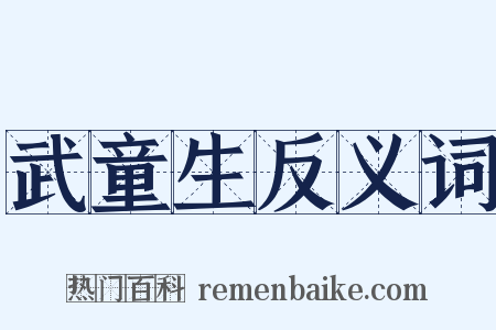 武童生反义词是什么意思的图片